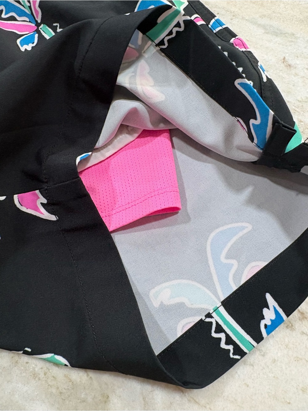 chubbies Black Swim Shorts -Palm Tree - Picture 3 of 5